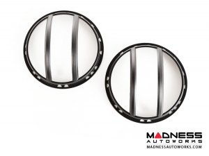 Jeep Wrangler JK Pivotal Headlight Euro Guards - Black Jeep Wrangler JK Pivotal Headlight Euro Guards - Black